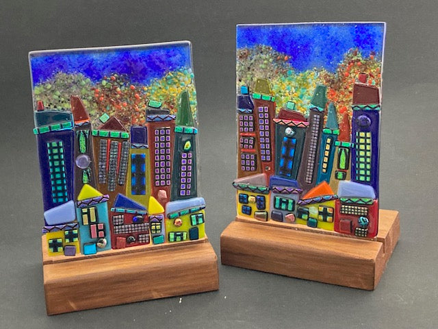 Cityscape 10cm base 15cm high