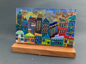 Cityscape 20cm base by 15cm high