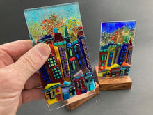 Load image into Gallery viewer, Cityscape 7cm base by 14cm high
