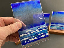 Load image into Gallery viewer, Intense seascape 10cm base by 14cm high

